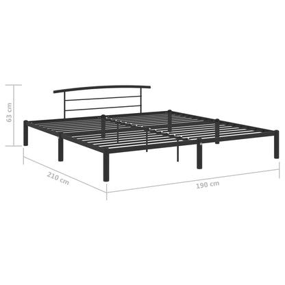 Giroletto Nero in Metallo 180x200 cm | homemem39