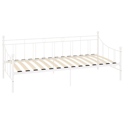 Telaio Divano Letto Bianco in Metallo 90x200 cm | homemem39