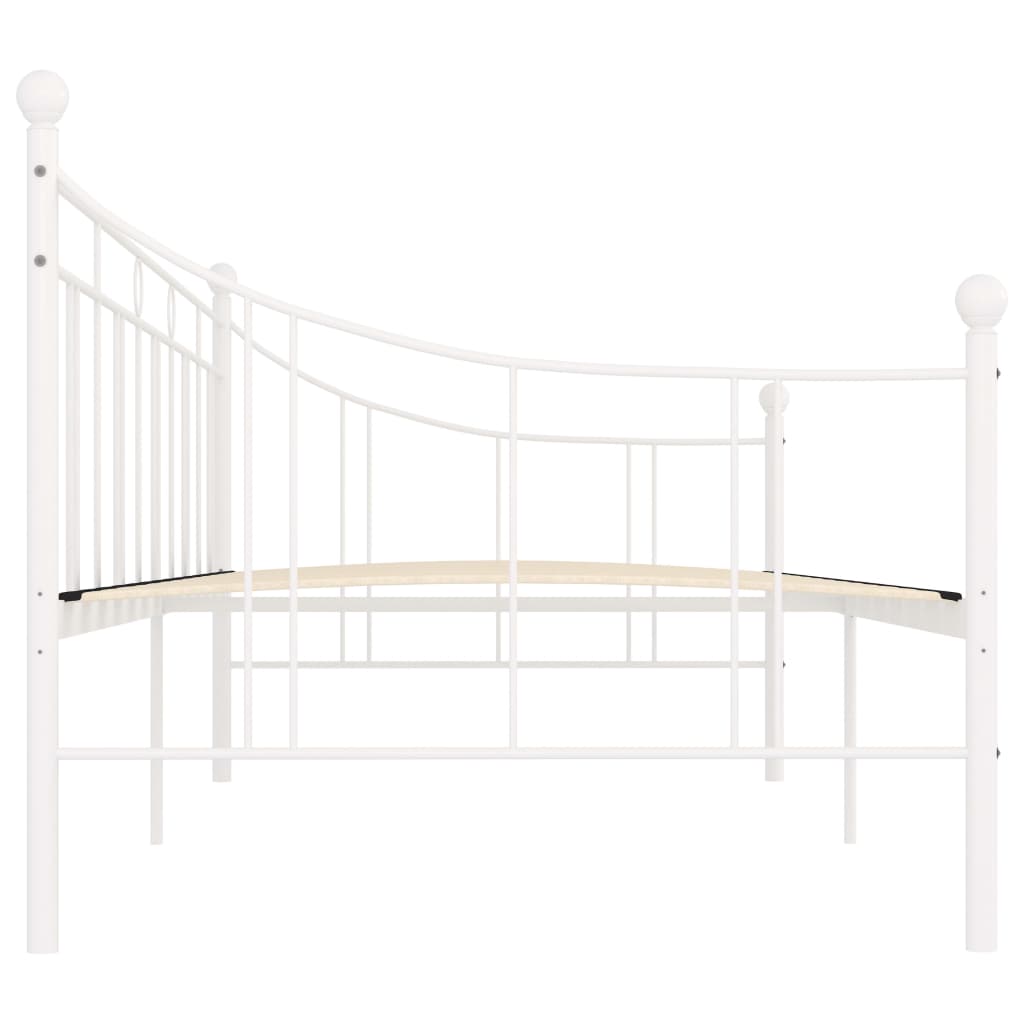 Telaio Divano Letto Bianco in Metallo 90x200 cm | homemem39