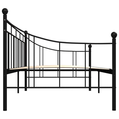 Telaio Divano Letto Nero in Metallo 90x200 cm | homemem39