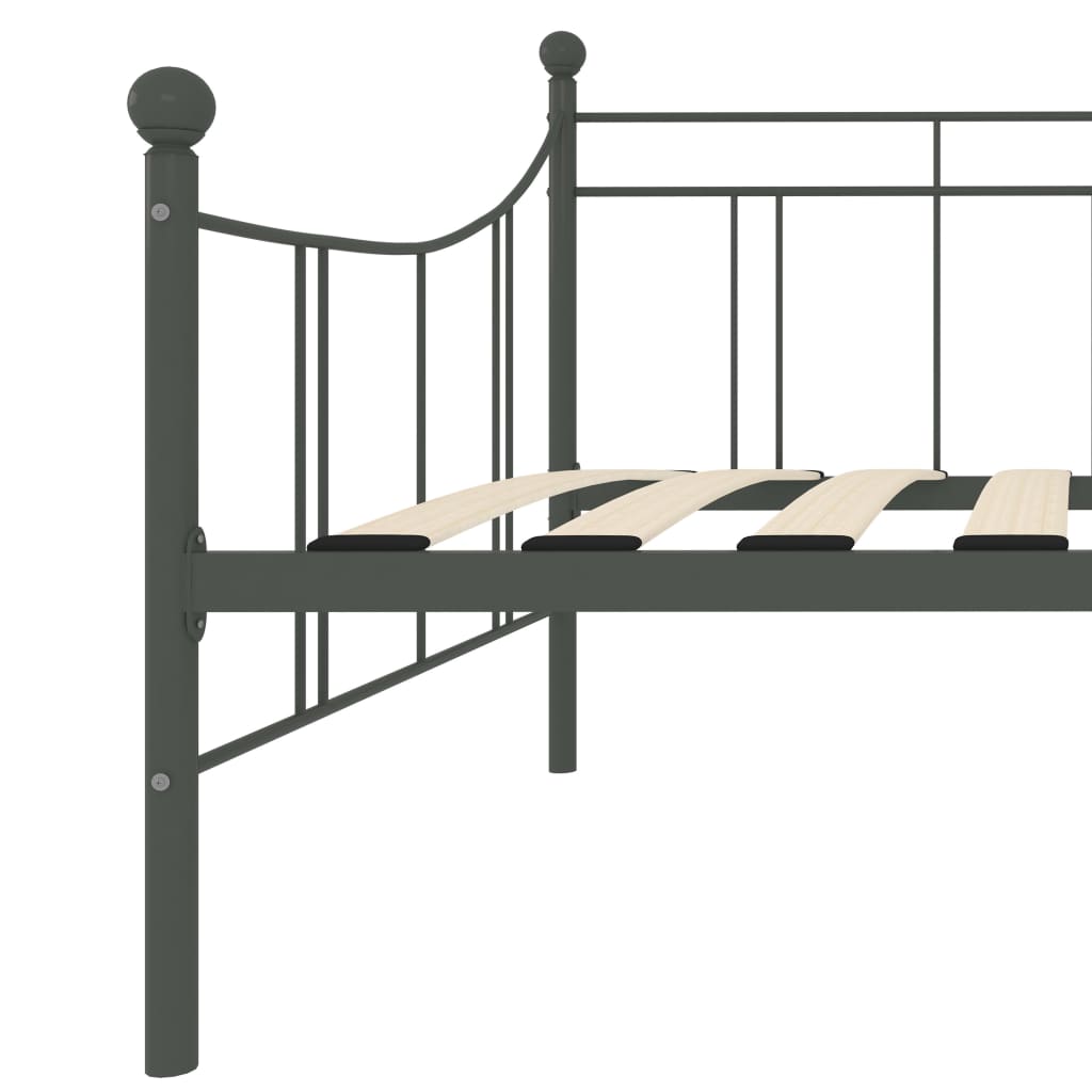 Telaio Divano Letto Grigio in Metallo 90x200 cm | homemem39