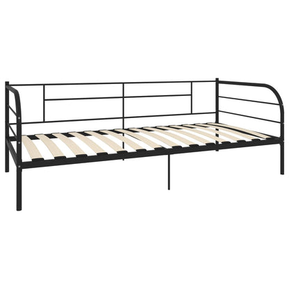 Telaio Divano Letto Nero in Metallo 90x200 cm | homemem39