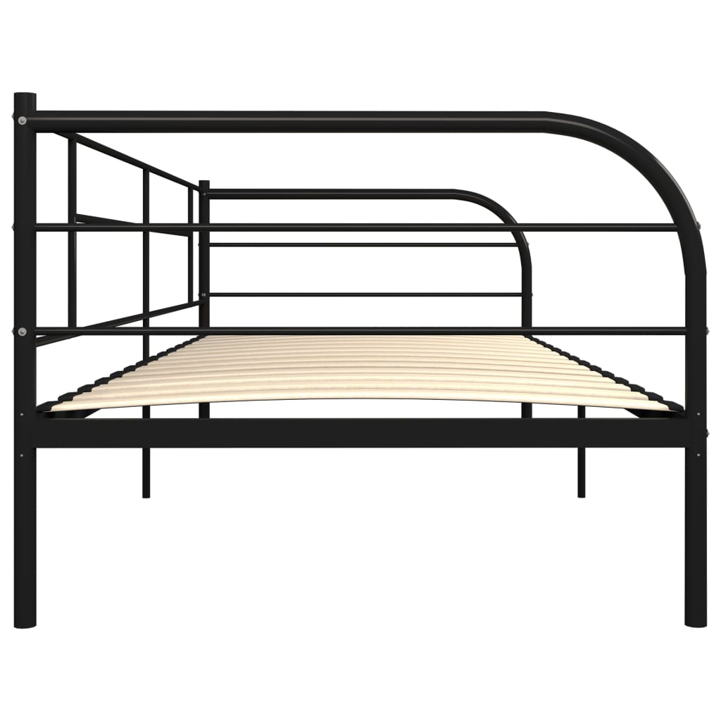 Telaio Divano Letto Nero in Metallo 90x200 cm | homemem39