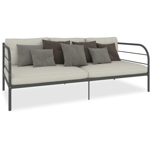 Telaio Divano Letto Grigio in Metallo 90x200 cm | homemem39