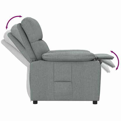 Poltrona Reclinabile in Tessuto Grigio Scuro | homemem39