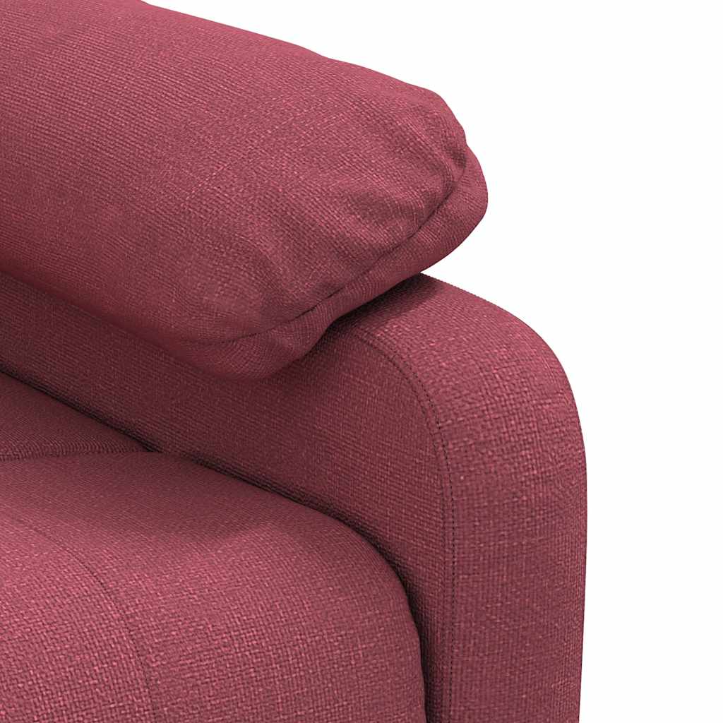 Poltrona Reclinabile in Tessuto Rosso Vino | homemem39