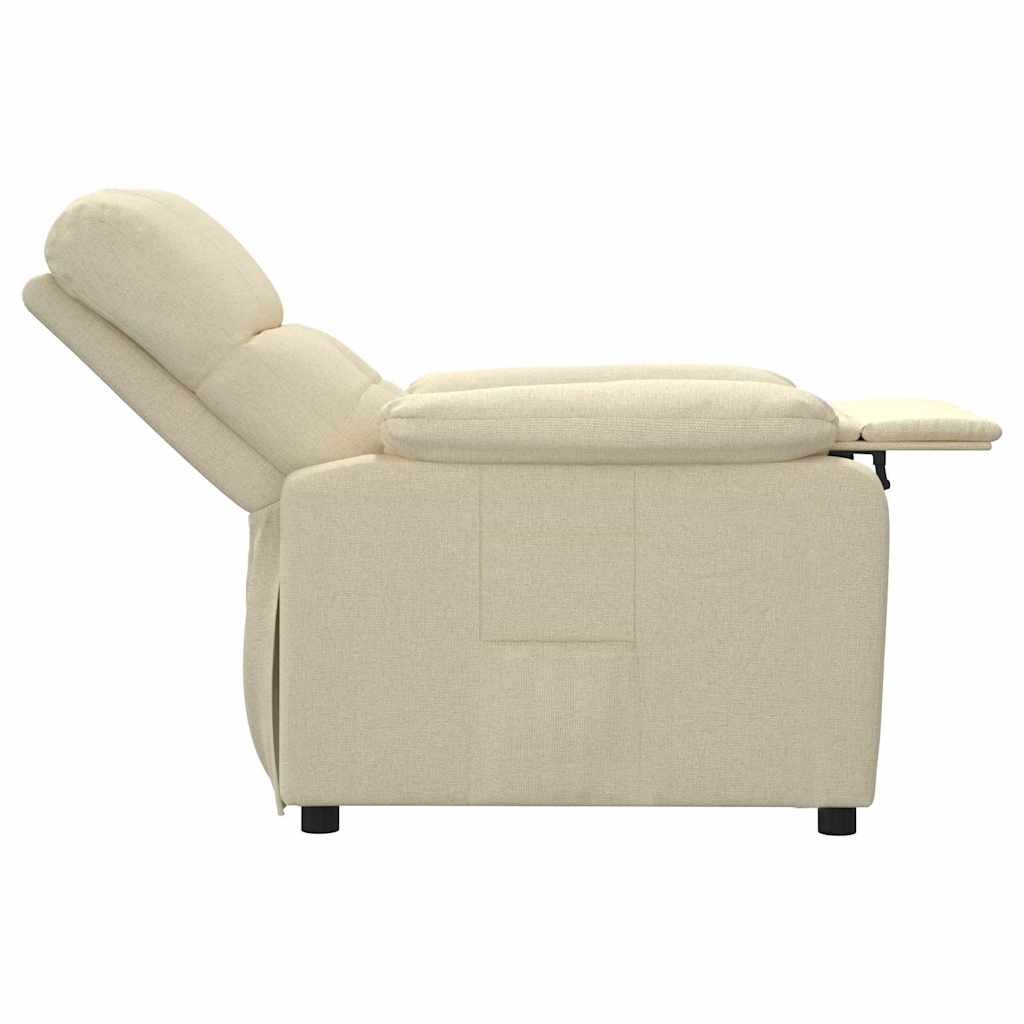 Poltrona Reclinabile in Tessuto Crema | homemem39