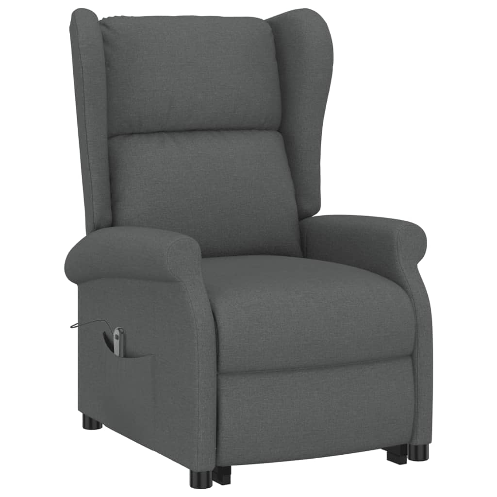 Poltrona Alzapersona in Tessuto Grigio Scuro - homemem39