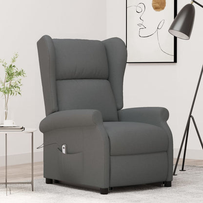 Poltrona Alzapersona in Tessuto Grigio Scuro - homemem39