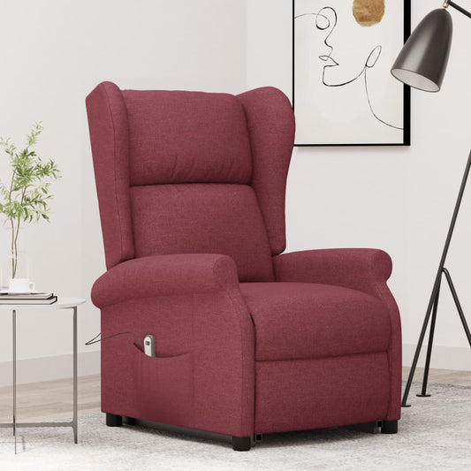 Poltrona Alzapersona Rosso Vino Tessuto - homemem39