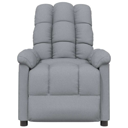 Poltrona Reclinabile in Tessuto Grigio Chiaro | homemem39