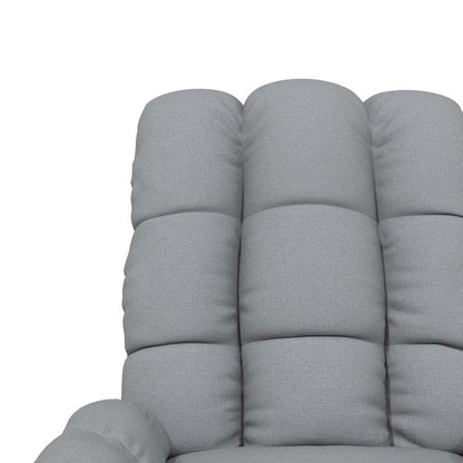 Poltrona Reclinabile in Tessuto Grigio Chiaro | homemem39