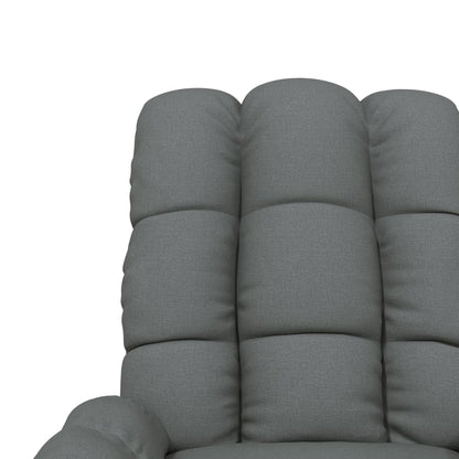 Poltrona Reclinabile in Tessuto Grigio Scuro