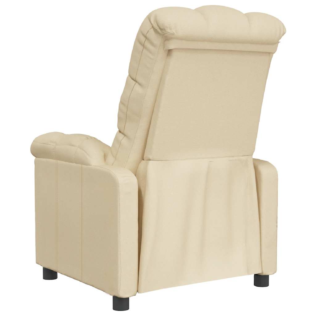 Poltrona Reclinabile in Tessuto Crema | homemem39