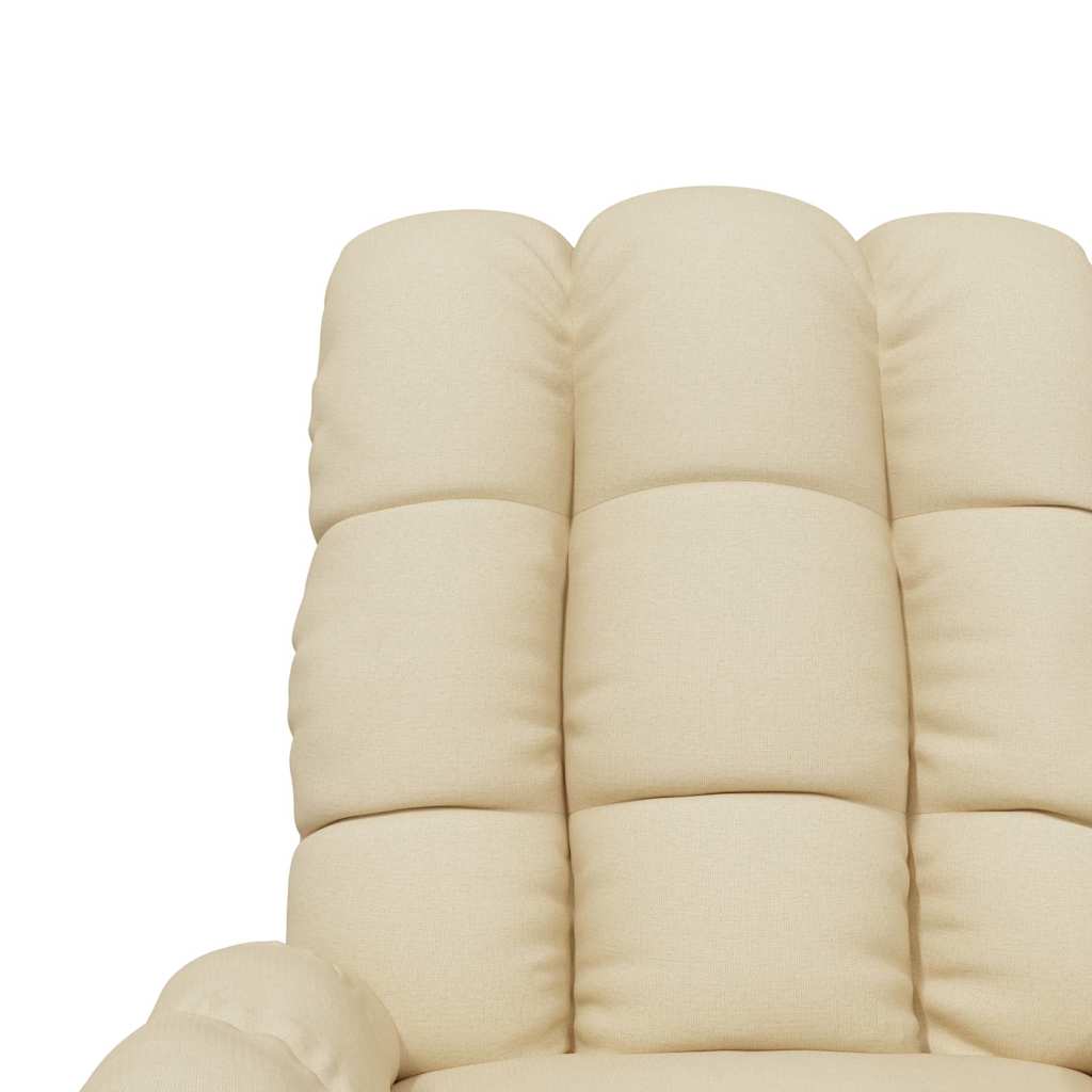 Poltrona Reclinabile in Tessuto Crema | homemem39