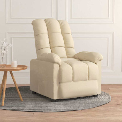 Poltrona Reclinabile in Tessuto Crema | homemem39