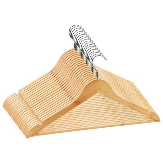 Set Appendiabiti 20 pz Antiscivolo in Legno Duro - homemem39