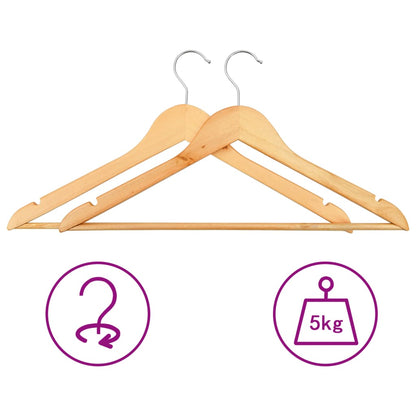 Set Appendiabiti 20 pz Antiscivolo in Legno Duro | homemem39
