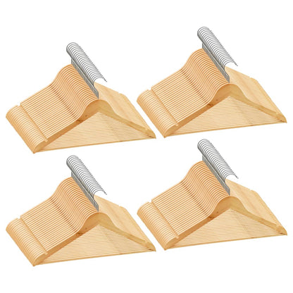 Set Appendiabiti 100 pz Antiscivolo in Legno Massello | homemem39