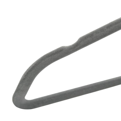Set Appendiabiti 20 pz Antiscivolo Grigio in Velluto | homemem39