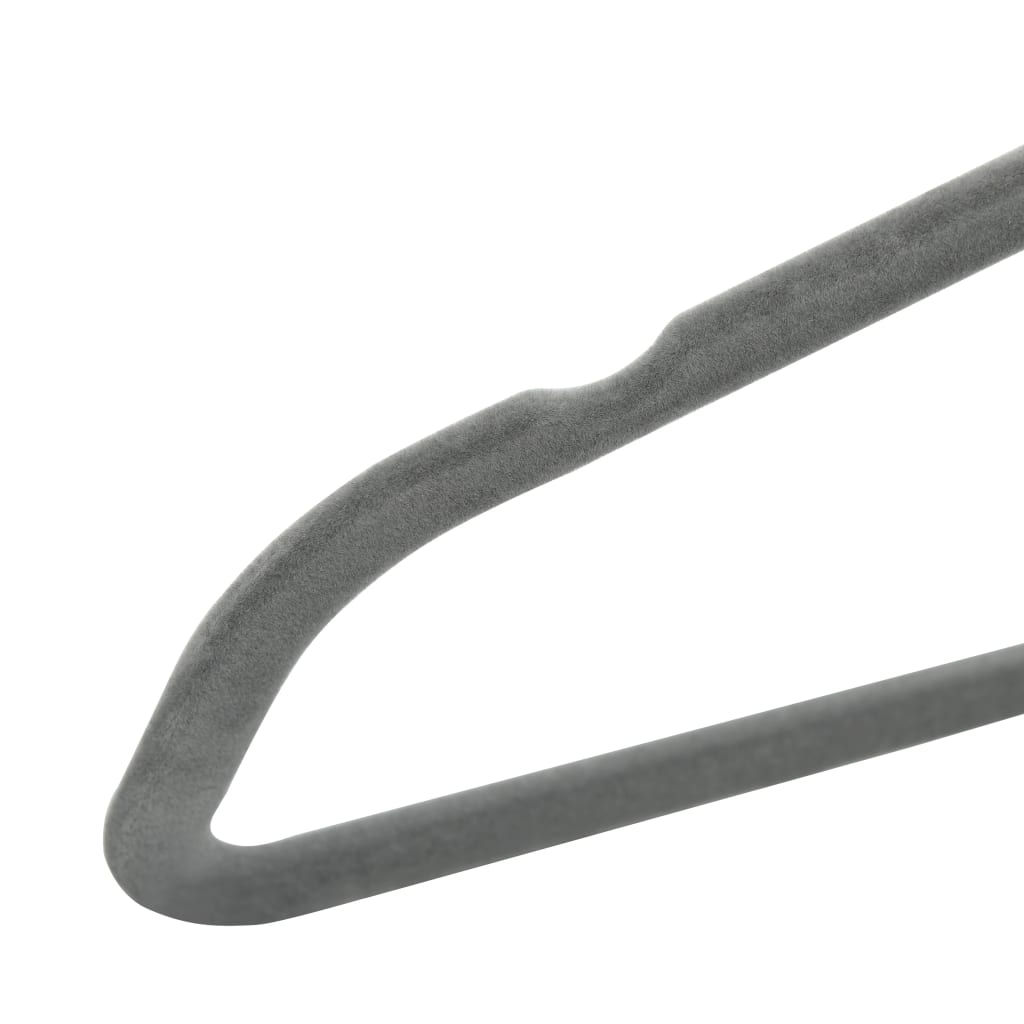 Set Appendiabiti 50 pz Antiscivolo Grigio in Velluto | homemem39