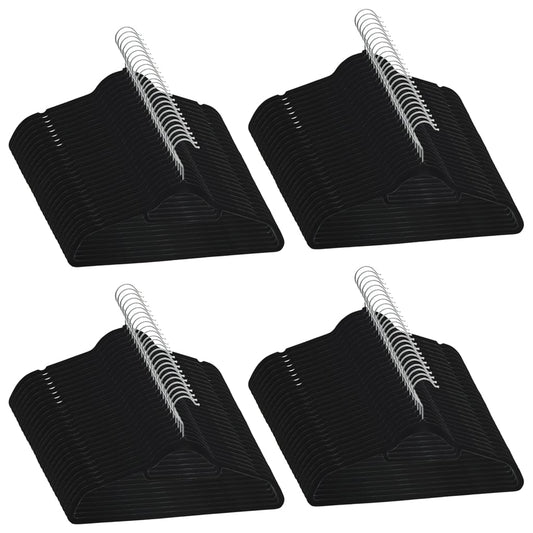 Set Appendiabiti 100 pz Antiscivolo Nero in Velluto - homemem39