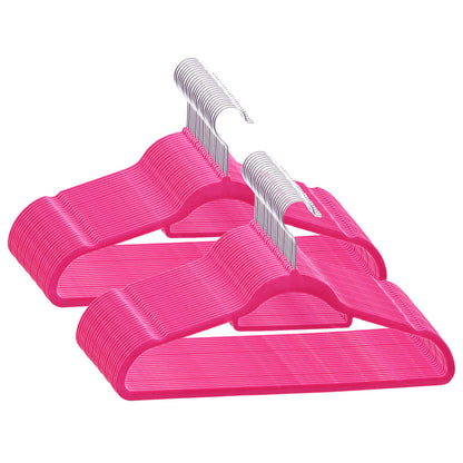 Set Appendiabiti 50 pz Antiscivolo Rosa in Velluto | homemem39