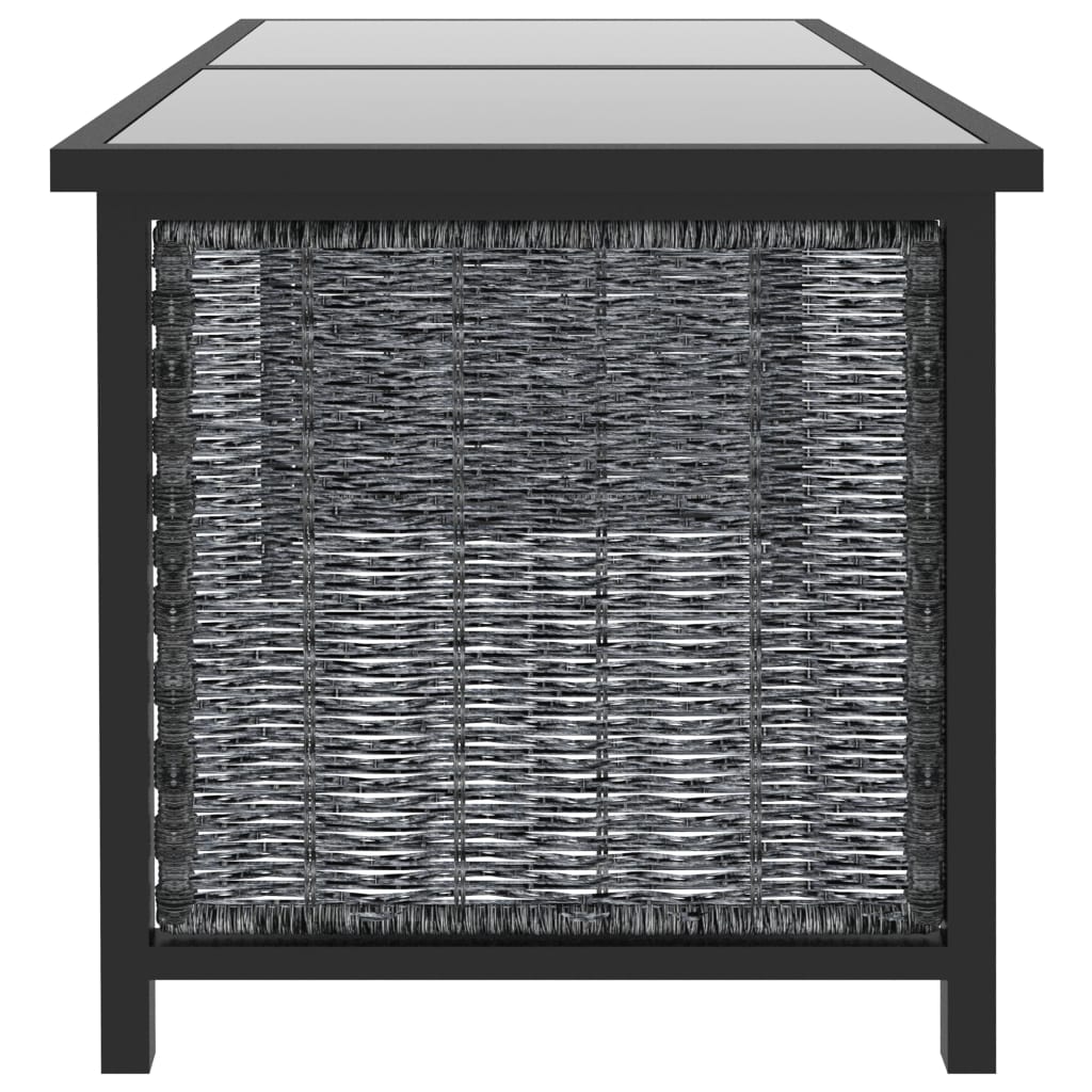 Set Divani da Giardino 9 pz con Cuscini in Polyrattan Antracite - homemem39