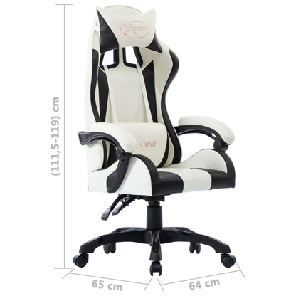 Sedia da Gaming Nera in Similpelle - homemem39