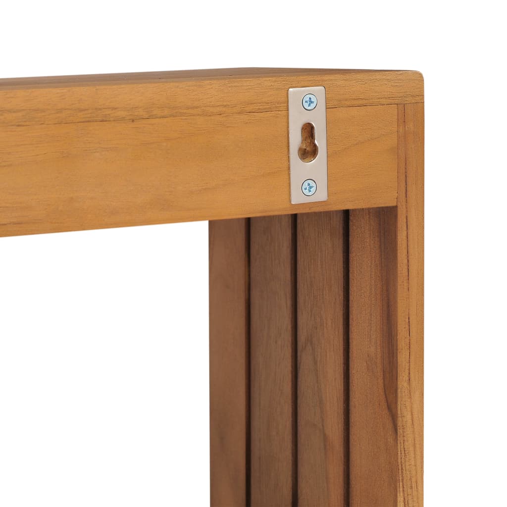 Porta Asciugamani a Parete 35x20x35 cm in Massello di Teak - homemem39