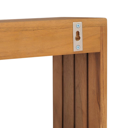 Porta Asciugamani a Parete 35x20x35 cm in Massello di Teak - homemem39