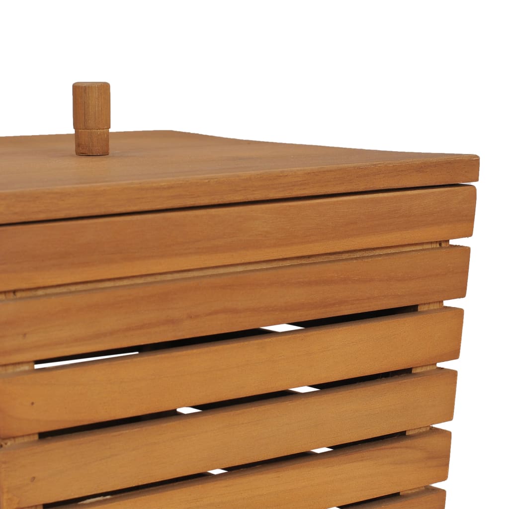 Cesto Portabiancheria 30x30x45 cm in Massello di Teak | homemem39