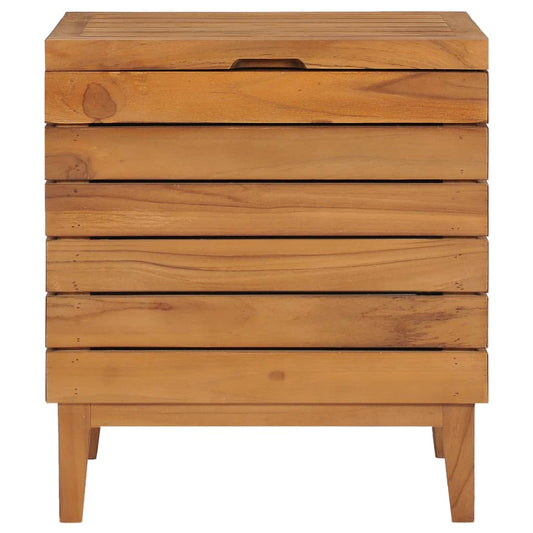 Cesto Portabiancheria 40x30x45 cm in Massello di Teak | homemem39