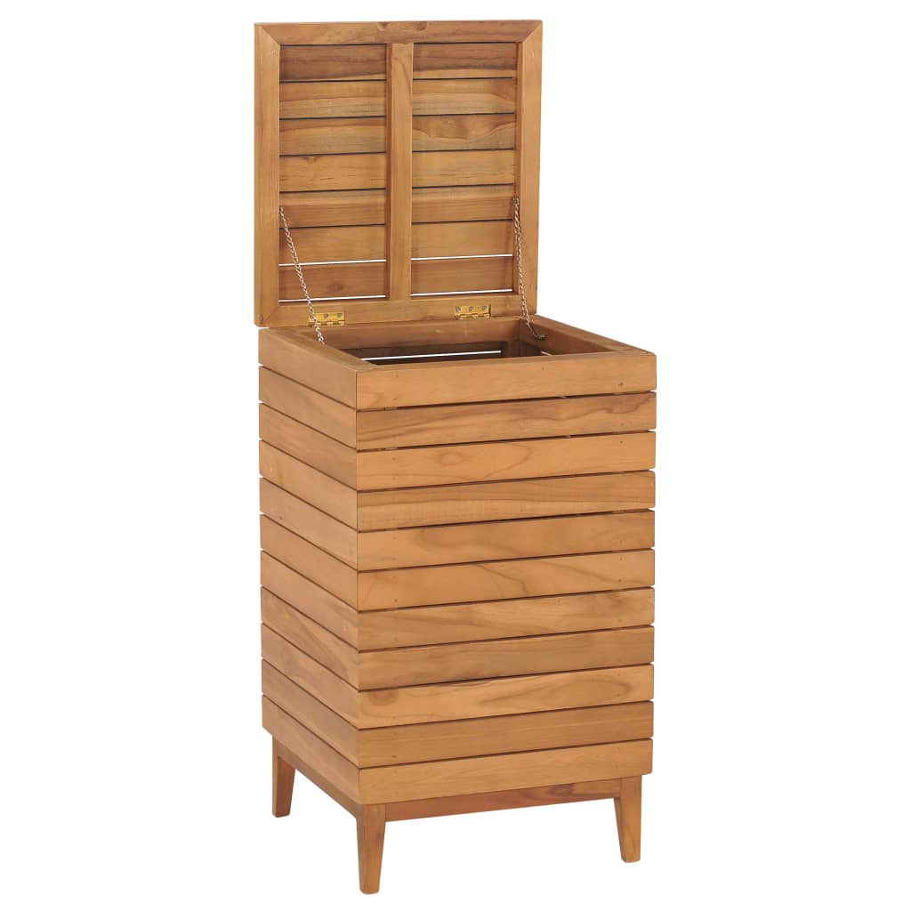 Cesto Portabiancheria 40x40x70 cm in Massello di Teak | homemem39