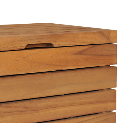 Cesto Portabiancheria 40x40x70 cm in Massello di Teak | homemem39