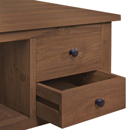 Tavolino da Salotto 68x68x33 cm in Legno Massello di Teak | homemem39