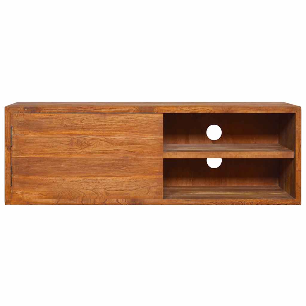 Mobile TV a Parete 90x30x30 cm in Legno Massello di Teak - homemem39