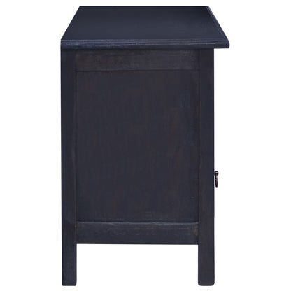 Mobile Porta TV Caffè Nero Chiaro 100x30x45 cm in Legno Mogano - homemem39