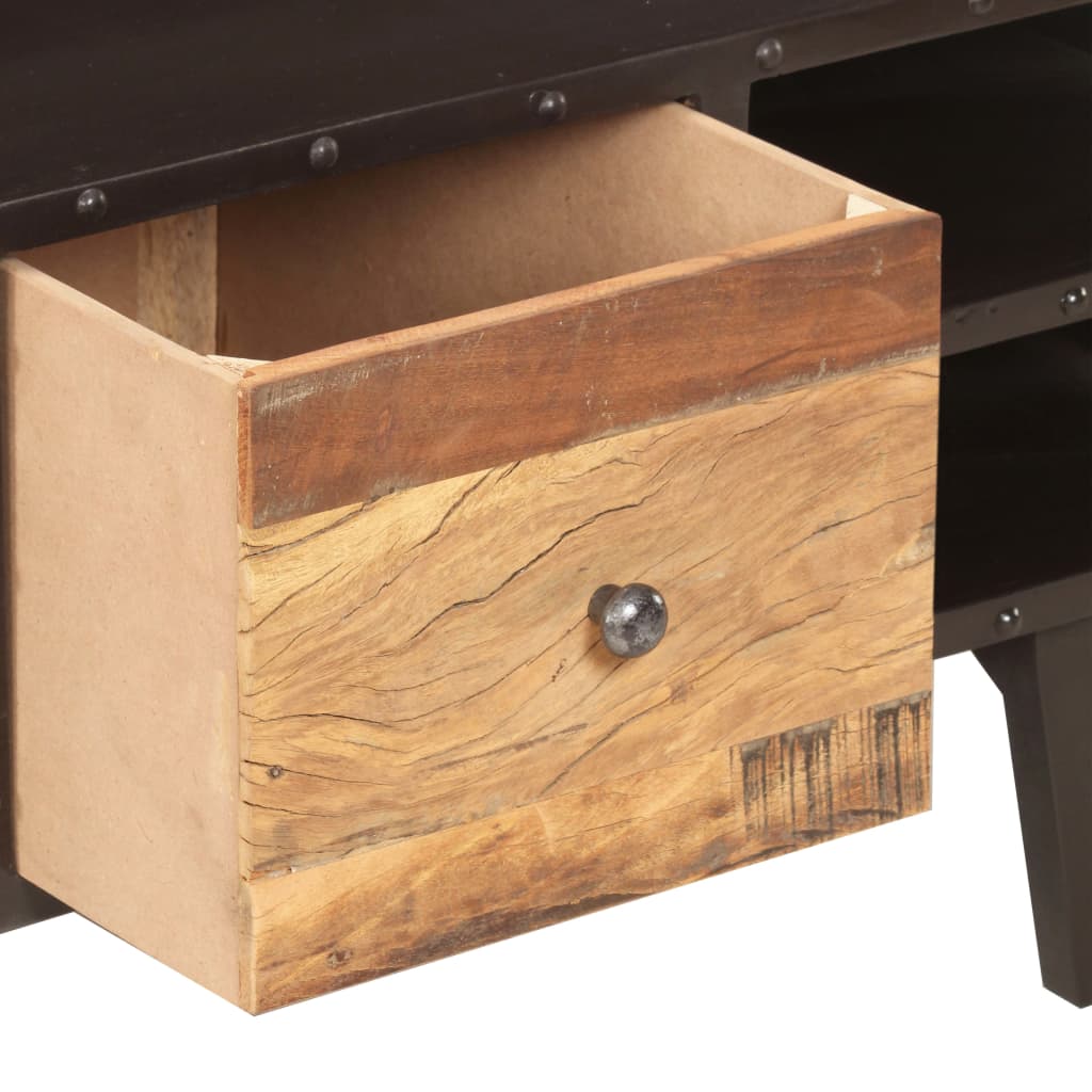 Tavolino da Salotto 100x50x45 cm in Legno Massello di Recupero