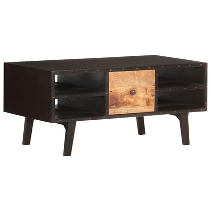 Tavolino da Salotto 100x50x45 cm in Legno Massello di Recupero