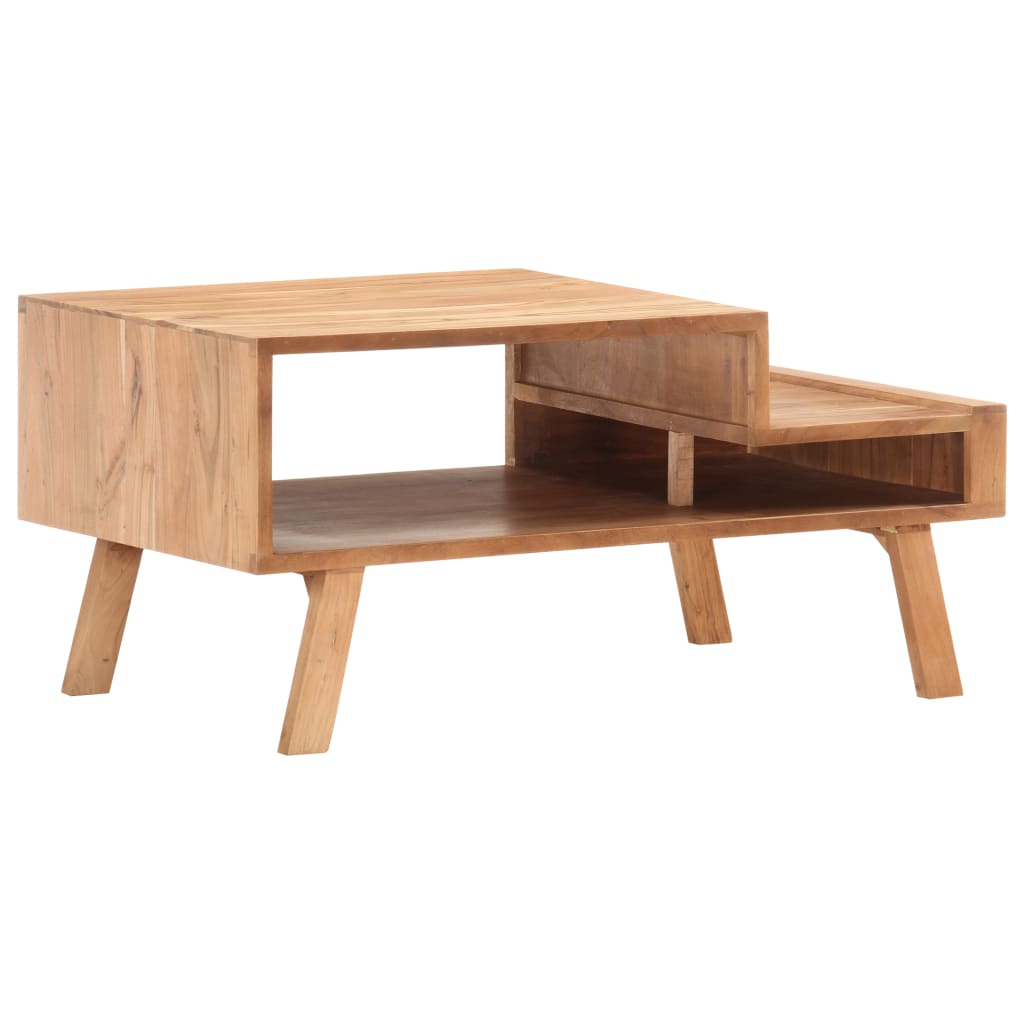 Tavolino da Salotto 100x50x45 cm in Legno Massello di Acacia | homemem39