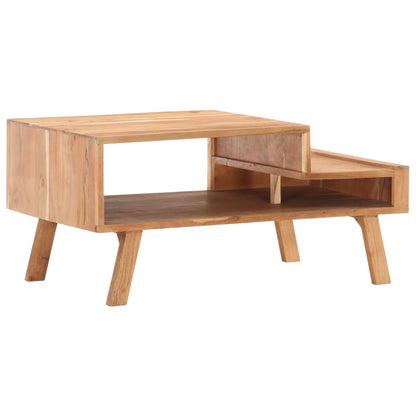 Tavolino da Salotto 100x50x45 cm in Legno Massello di Acacia | homemem39