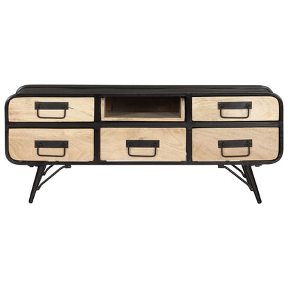 Tavolino da Salotto 100x50x40 cm in Legno Massello di Mango | homemem39