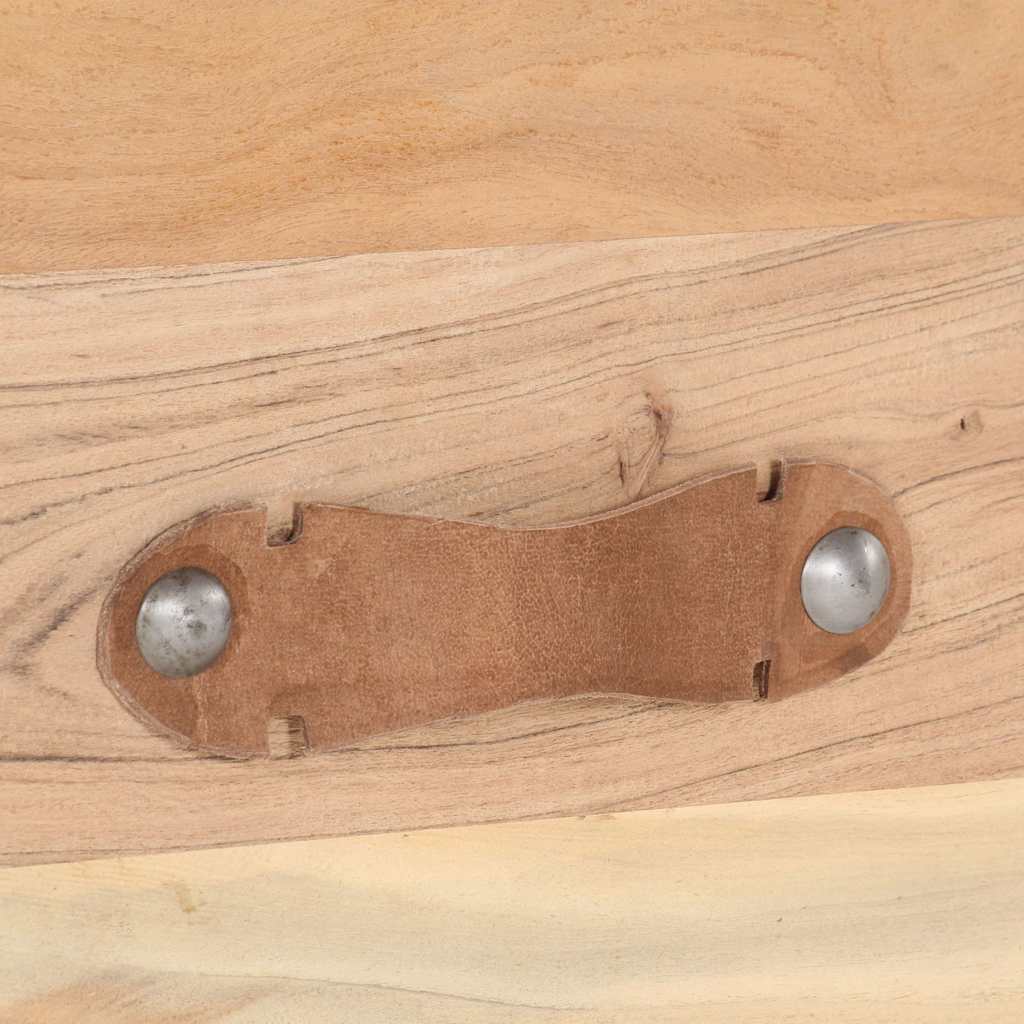 Tavolino da Salotto 90x50x35 cm in Legno Massello di Recupero