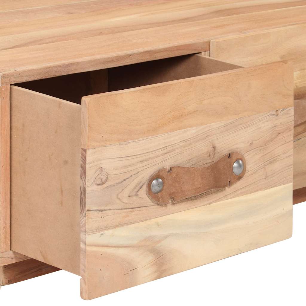 Tavolino da Salotto 90x50x35 cm in Legno Massello di Recupero
