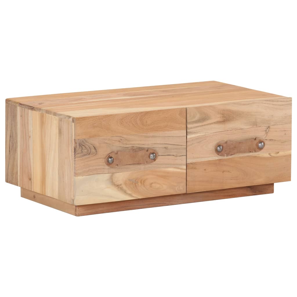 Tavolino da Salotto 90x50x35 cm in Legno Massello di Recupero | homemem39