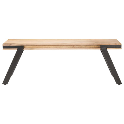Tavolino da Salotto 114x65x40 cm in Legno Massello di Mango | homemem39