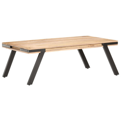 Tavolino da Salotto 114x65x40 cm in Legno Massello di Mango | homemem39