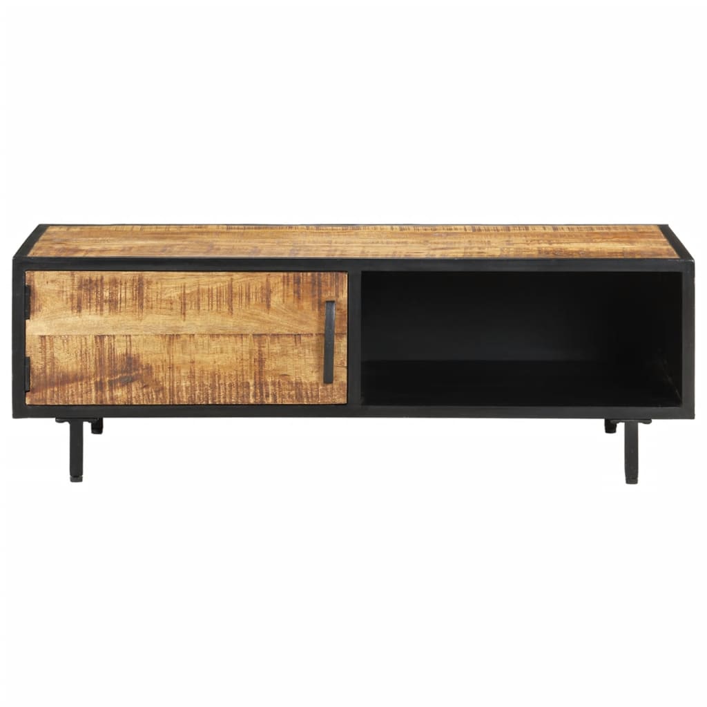 Tavolino da Salotto 105x50x35 cm in Legno di Mango Grezzo | homemem39