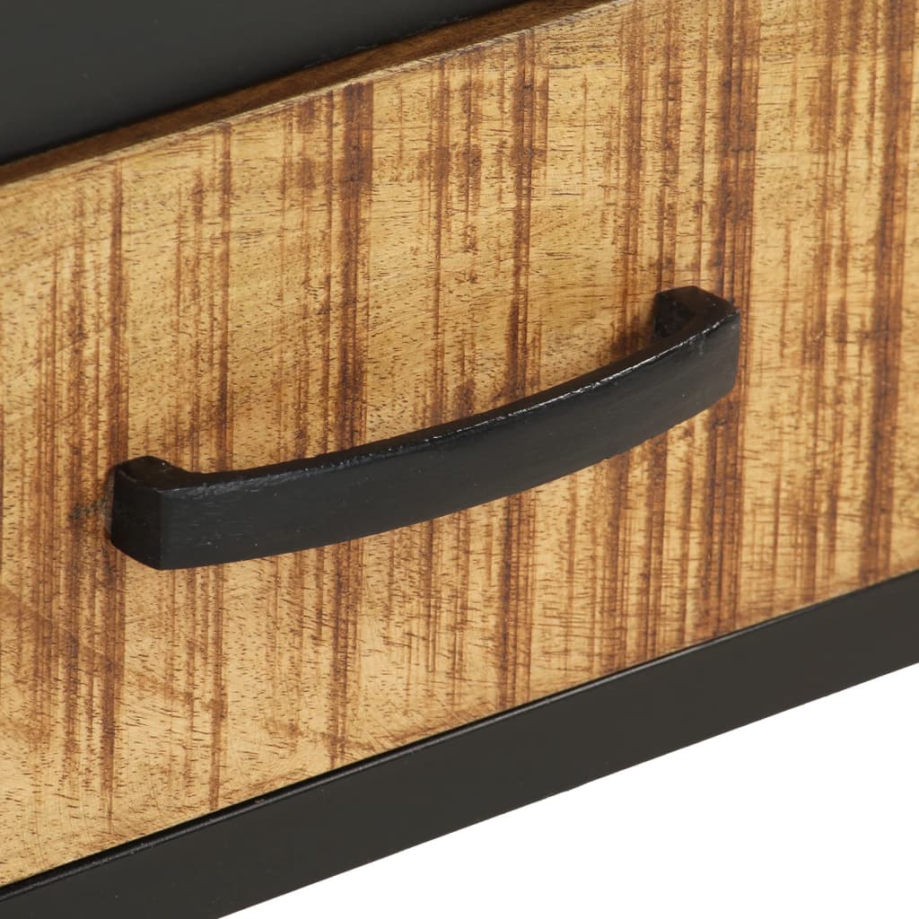 Comodino 40x40x35 cm in Legno di Mango Grezzo | homemem39